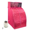 red color family portable steam sauna with head cover