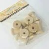 Newest arrival wood spool light wood color new style large quantity wooden spool