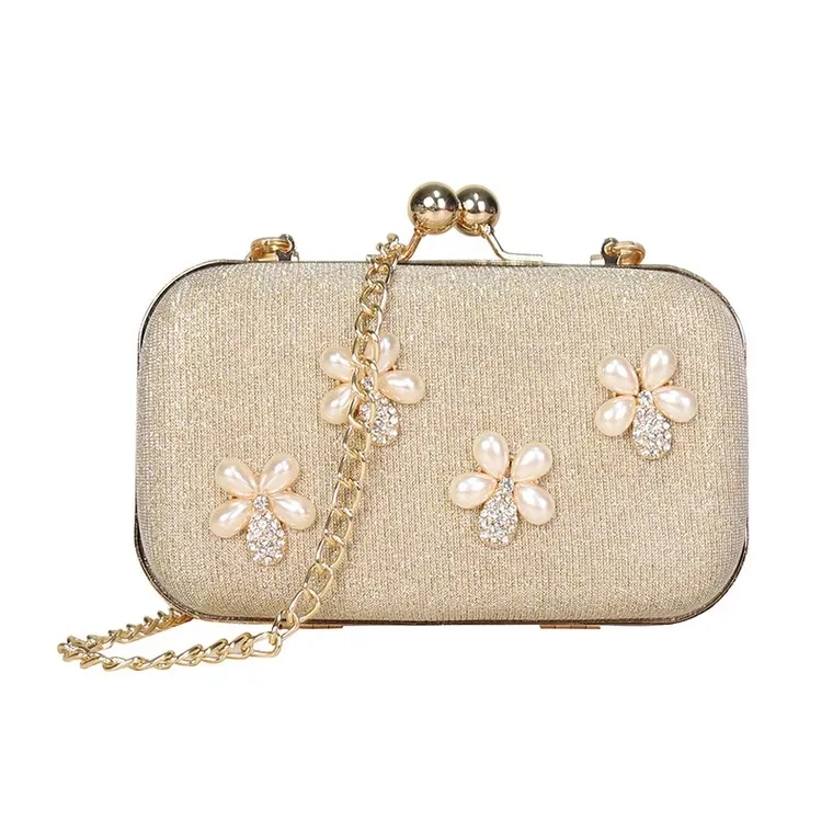 SABARRY Fashion PU Leather Pearl Handbag Cross Body Bag Shoulder Bag