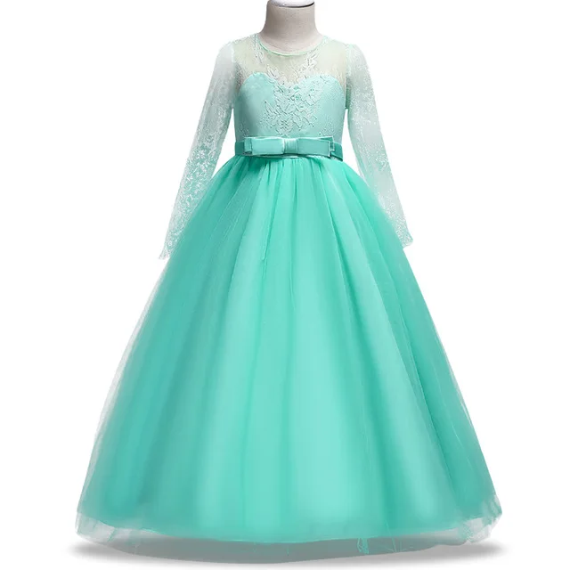 

Western style flower girl evening dresses kid Birthday party Dress for 10 years old New design Fluffy Princess Dress