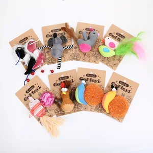Image of Japanese Multicolor Style Animal Shaped Natural Catnip Cat Toy