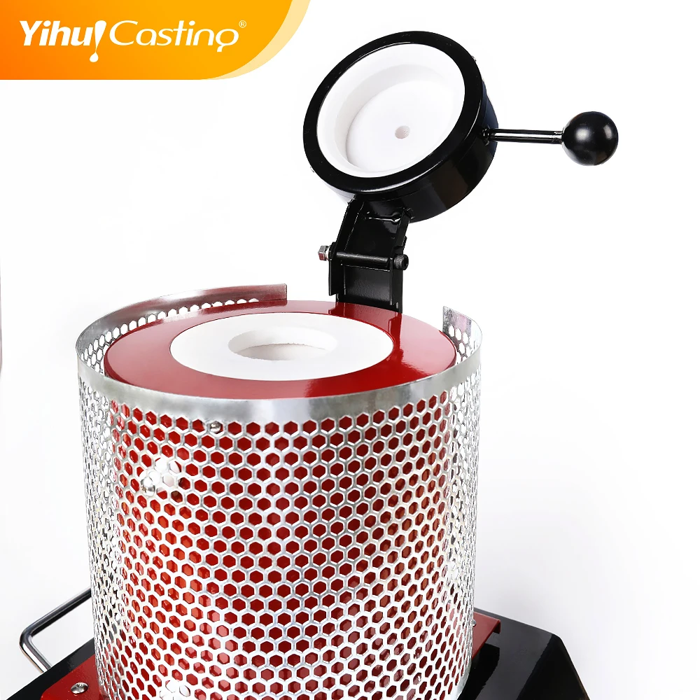

3kg Portable melting machine with graphite crucible and crucible tong,gold and silver melting furnace for jewelry