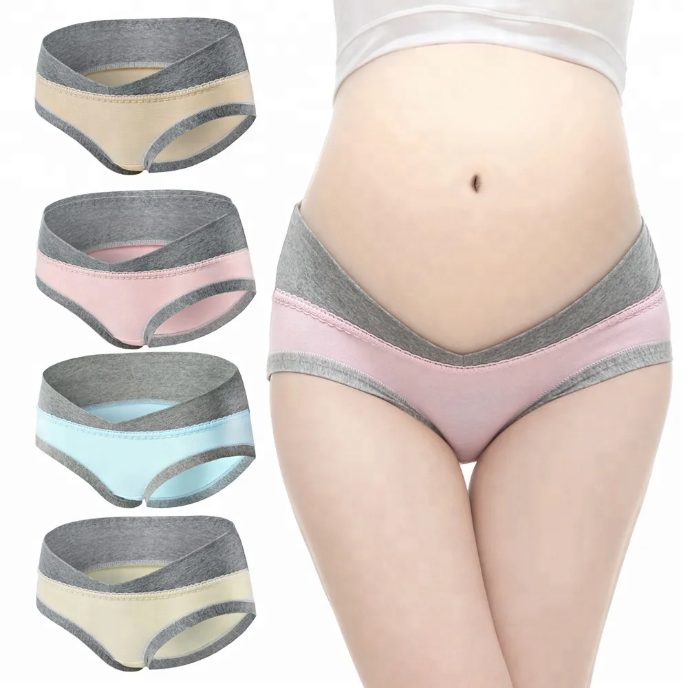 

Gravidas Underwear For Pregnant Women Plus Size Cotton Ladies Maternity Panties, 6 colors: purple;nude;yellow;blue;pink;shrimp pink
