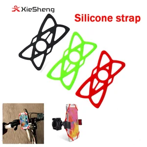 Multicolored portable Security Bands Fixed Bike Phone Holder Silicone Band For Bicycle Mount Stand For iPhone 6 6S 7