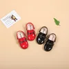 LGLS1016 latest high quality leather kids baby dress shoes shiny shoes for little girls shoes 2018