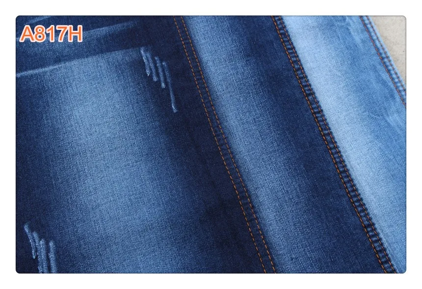 A817h 10.8 Oz Cotton Viscose Polyester Lycra Denim Fabric - Buy Stretch ...