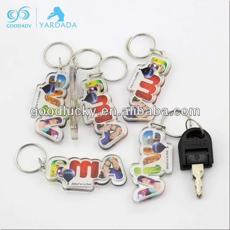 150x Blank Round Acrylic Keyrings 41mm Frame & 34mm Photo Key Ring Plastic 09010 for sale online 