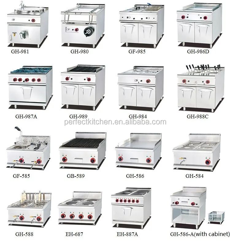 Free Standing Industrial Stainless Steel 4 Burner Gas Cookers With Grill And Oven Buy Gas Oven
