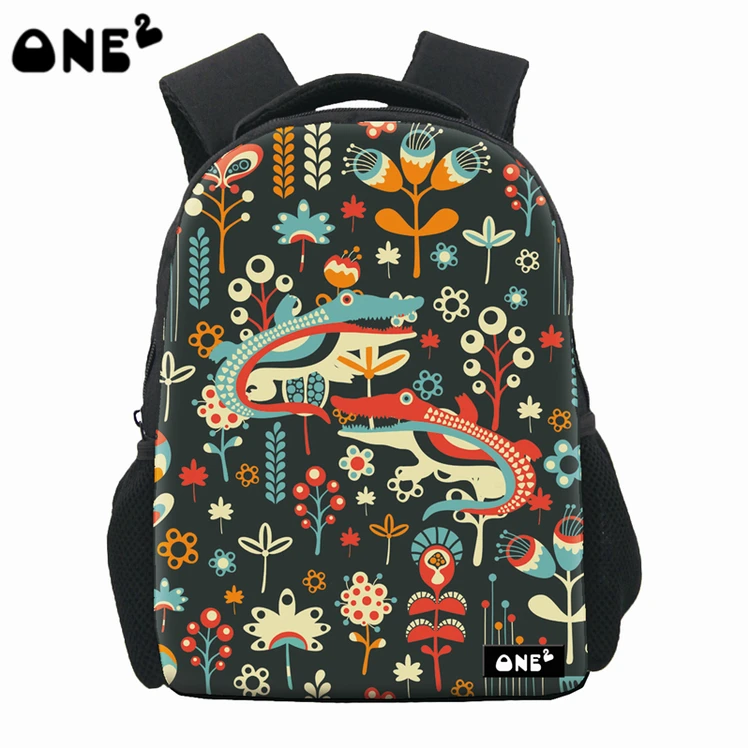 

2019 China national crocodile colorful school bag backpack for children kids students backpack kindergarten kids animals, Customized