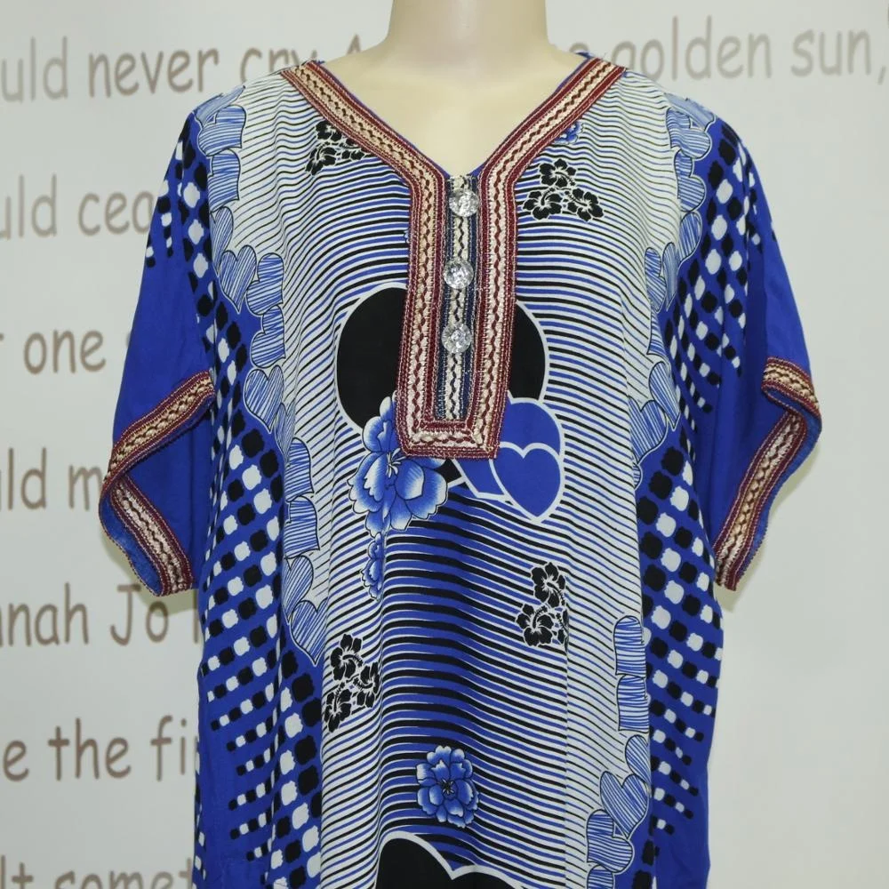 Classic Traditional Embroidered Neck African Fashion Kitenge Dress ...