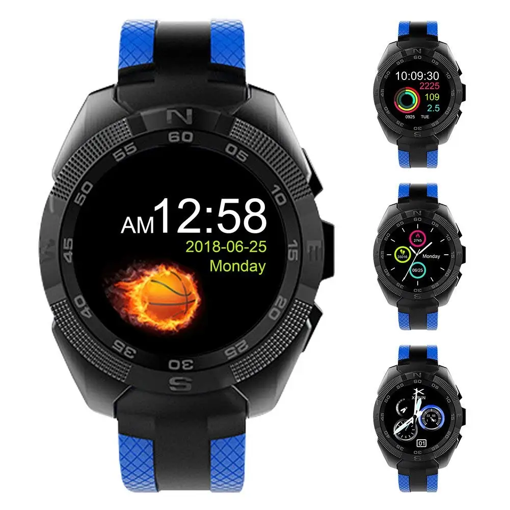 Padcod Sport Smart Watch, Health Monitor, BT Talking, SMS Message Display, Alarm Clock, Remote Phone Camera/Music Control 1.54” Color Screen Bluetooth Smart Watch (Blue)