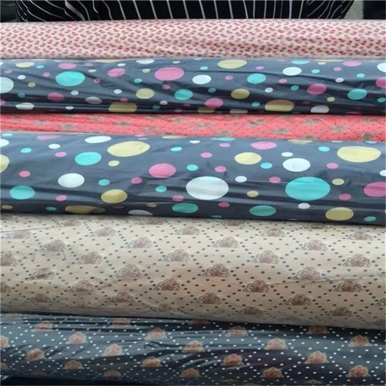 
China new design 100% polyester peach skin printed microfiber fabric stock lot in rolls 