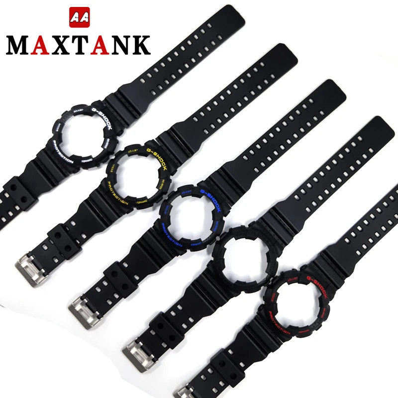 

ga100/110 case & strap high quality pu watch band strap for g shock