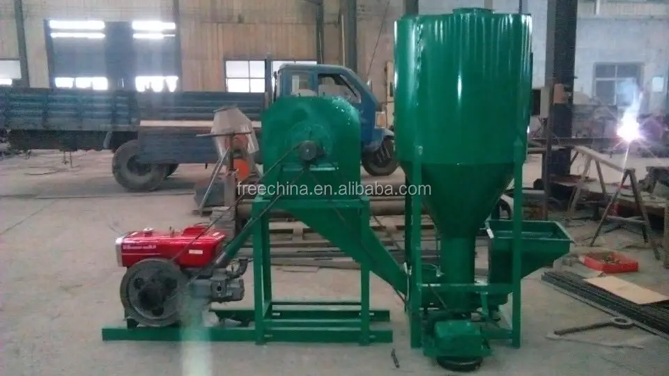 High Quality Animal Feed Crusher And Mixer Hammer Mill/feed Mixer For