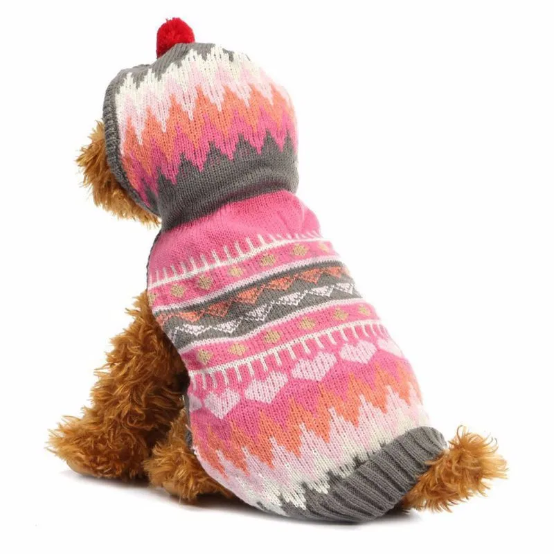 

Autumn Winter Pet Dog Clothes Fashion Cotton-padded Hooded Ball Paragraph Snowflake Clothing Warm Suit Sweater, N/a