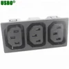 Hot sale ac power socket 3 way for pdu ups apc female socket 10a 250v