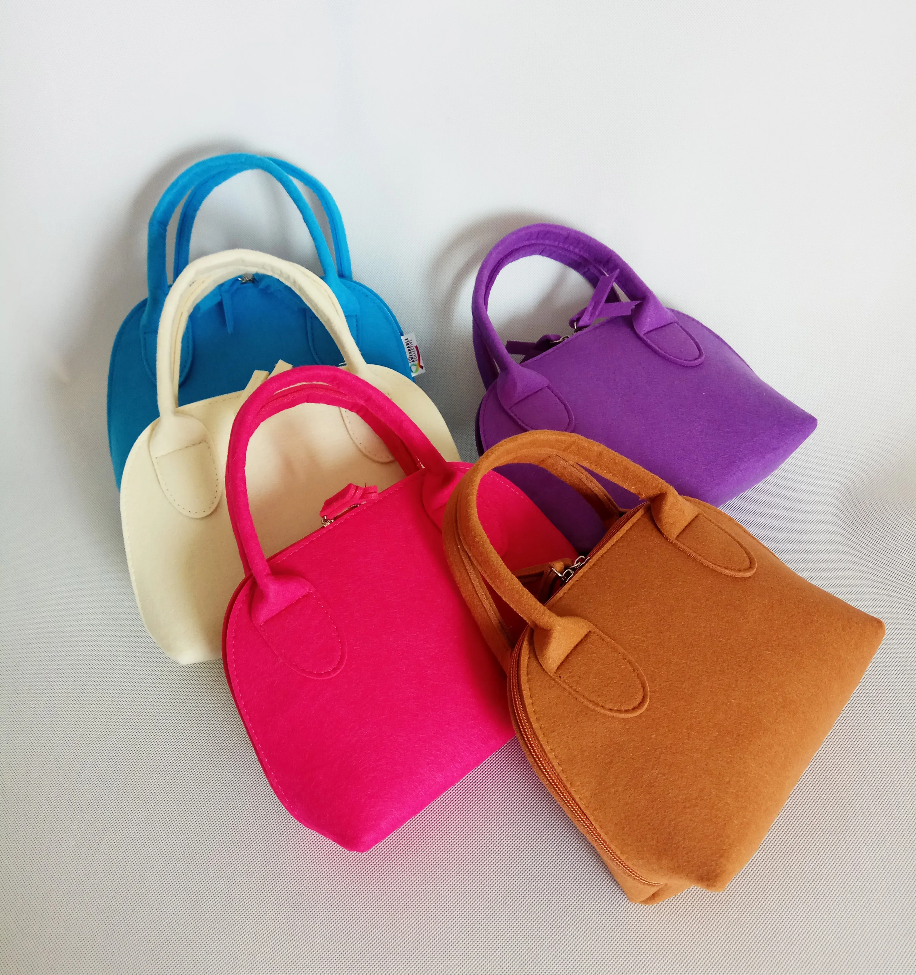 

2019 stylish elegent brown felt women's handbags/ladies handbag/women fashion bag, Popular colors