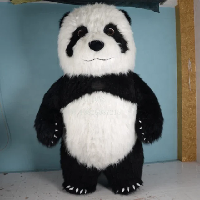 

Funtoys CE 2.6m Long plush Inflatable panda cartoon mascot costume for party