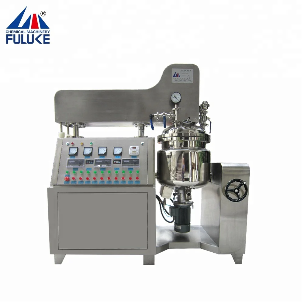 
FULUKE CE certification Emulsion emulsifier, chemical machinery equipment, vacuum homogenizing emulsifier machine 
