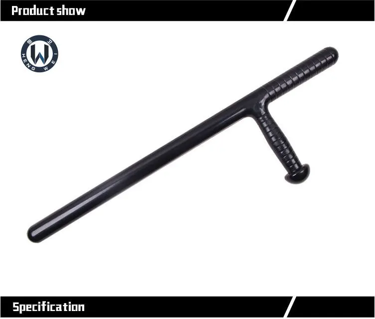 Length 60cm Polypropylene Tonfa Baton Pp T Baton Police Security Baton