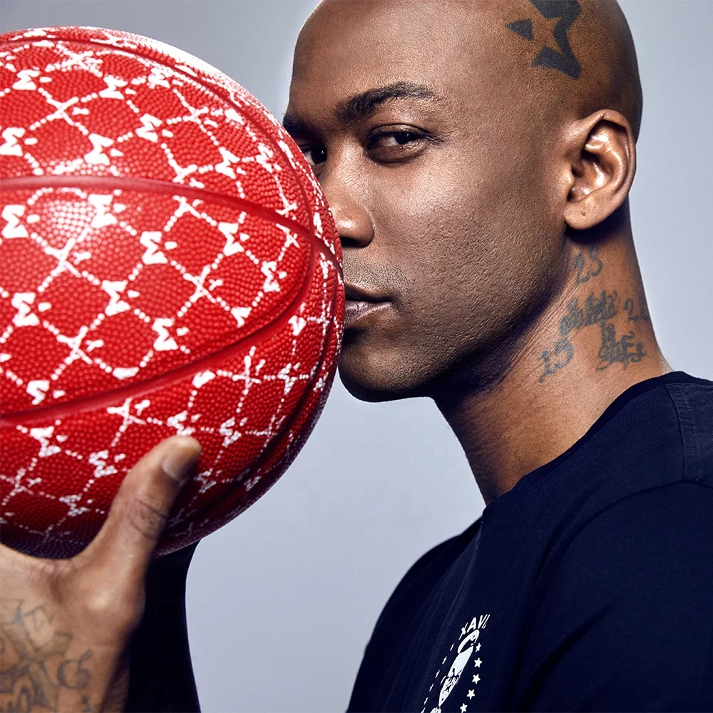 

Starbury 3 pattern screen printed leather basketball