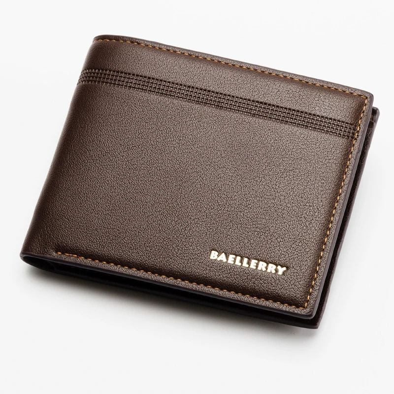 

Baellerry Horizontal Business Style Litchi Pattern Bifold Wallet For Men, 2 colors