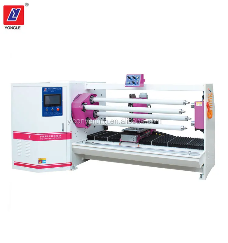 
High Speed High Precision Automatic PVC Insulation Tape Jumbo Roll Cutting Machine 