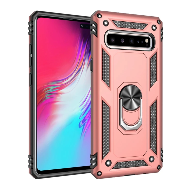 

HOCAYU Amazon Hot Phone Case With Finger Ring For Samsung Galaxy S10 5G Case Rugged Shockproof, Black,red,gold,rose gold,blue,silver