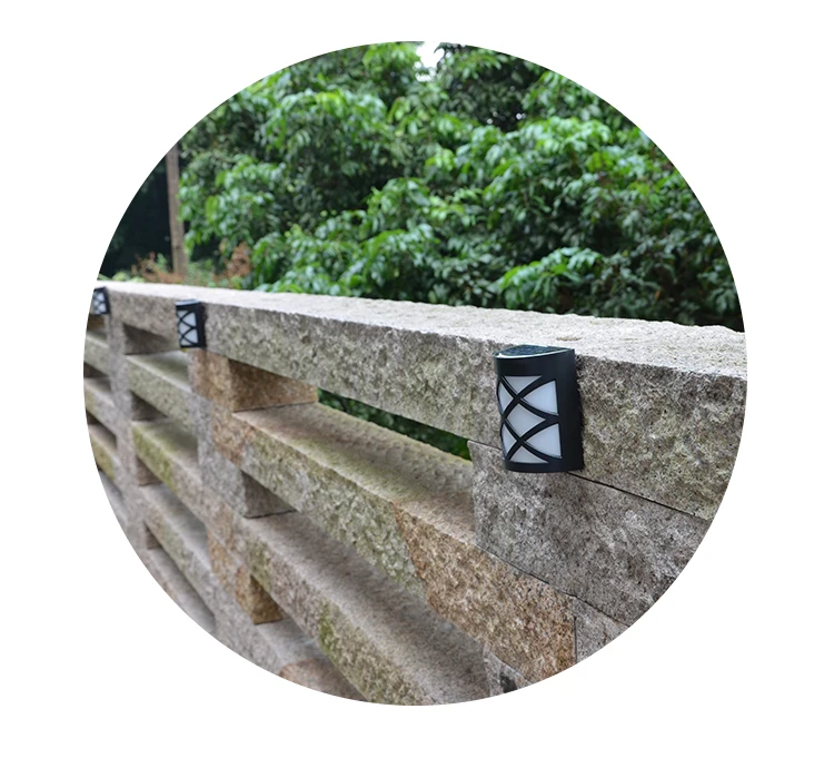 Solar fence light in Garden lights outdoor with white&warm white color