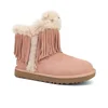 Winter Christmas Style Elf with Tassel Fur Upper Led Women Shoes Ankle Boots