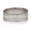 Wholesale 5 row band ring ring 18k gold diamond jewelry price