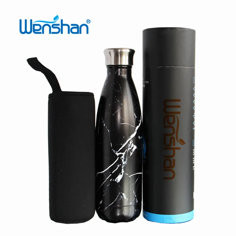 

500ml stainless steel BPA free sports outdoor cola shaped double wall insulated vacuum flask & thermoses water bottle