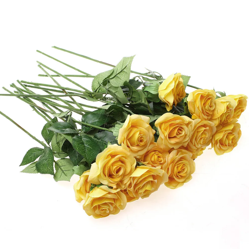 20pcs/set Rose flowers bouquet Royal Rose upscale artificial flowers
