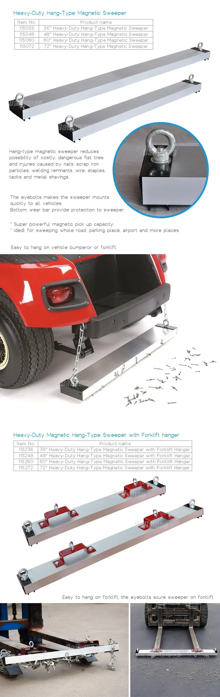 Magnetic Sweeper Hang Type For Forklift Truck 48 Sweeping Width And Quick Release 1 Each Buy Magnetic Sweeper Untuk Forklift Magnetic Sweeper Untuk Truk Magnetic Sweeper Hang Tipe Product On Alibaba Com