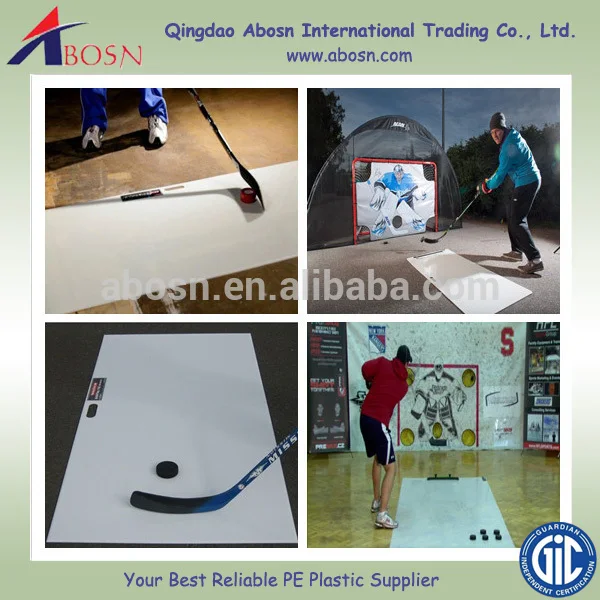 white artificial epdm ice rink mat hockey shooting pad ice skating synthetic ice sheet