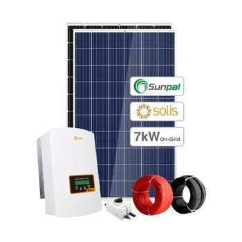 Sunpal 7kw 8kw 9kw 10kw Solar Panel System Home Grid Tied Roof Solar ...