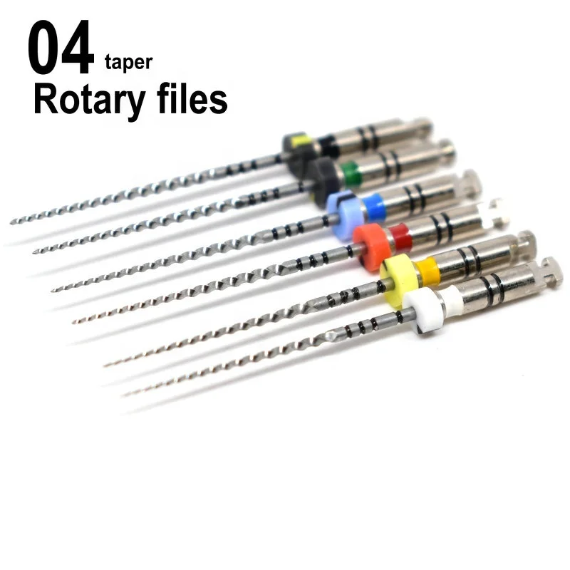 

Dental 04 taper rotary niti endodontic files engine k files Use for Root canal treatment dentistry instrument