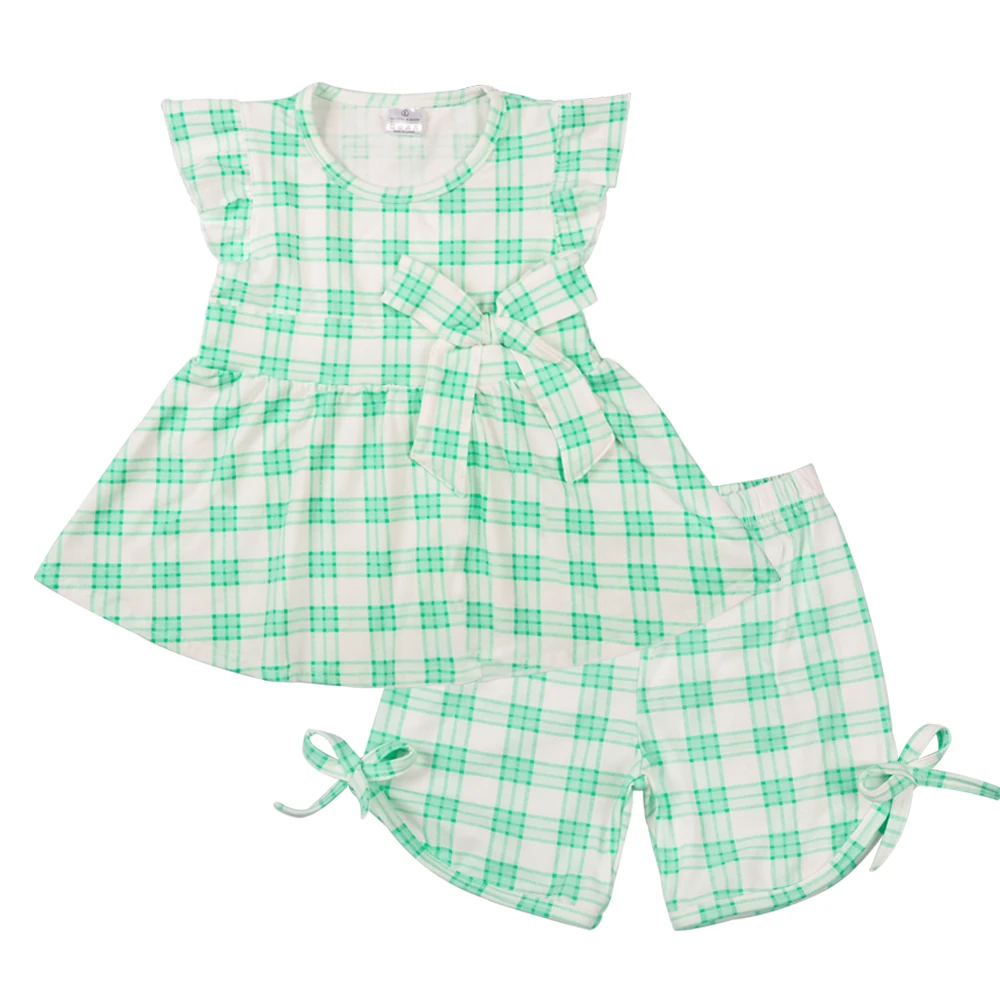 

Newest Baby Boutique Outfits Girls Clothes Sets With Floral, As the pic show