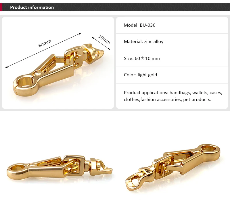 Metal Handbag Snap Hook