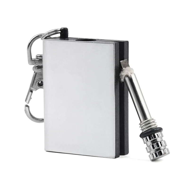 

Free Shipping Creative Stainless Steel Torch Lighters Kerosene Oil Flame Lighter Million Matches Flint Fire Starter