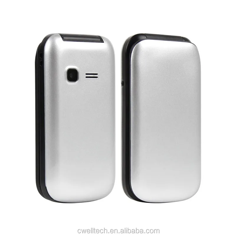 77 inch dual sim card cheap phone flip mobile phone