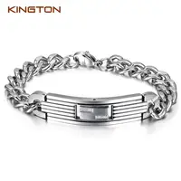 

2019 new arrivals charm stainless steel men silver bracelets accessories