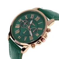 

Women Fashion Faux Leather Strap Geneva Roman Military Numerals Analog Quartz Wrist Watch Ladies Gift Orologi Donna Reloj Mujer