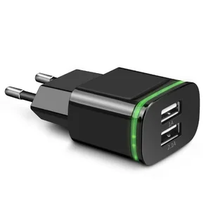 2019 unique Design OEM 2.1A dual usb wall charger,mobile phone accessories
