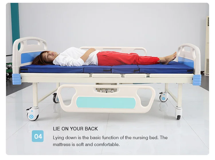 Hengda Medical Cheap Price Disabled Care Manual Adjustable Hospital Bed