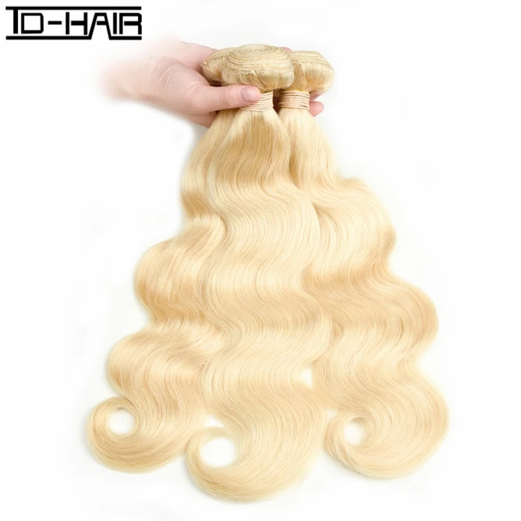 

Best wholesale body wave virgin human hair bundles with closure 613 blonde extensions with frontal, 613#color (can made any colors you want)