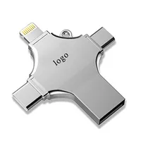

4 in 1 multi-function OTG usb flash drive Android A Type-C Lightning Pendrive Memory Disk for Iphone typc