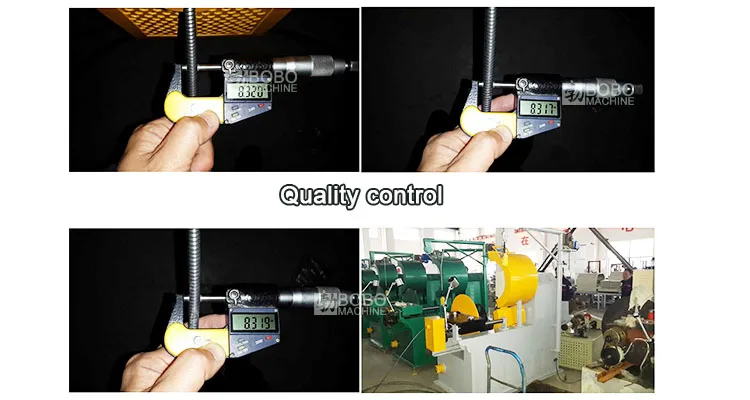 PLC control cable outer casing hose conduit rolling machine