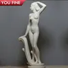 Life Size Outdoor Carved Stone Lady Garden Statuary