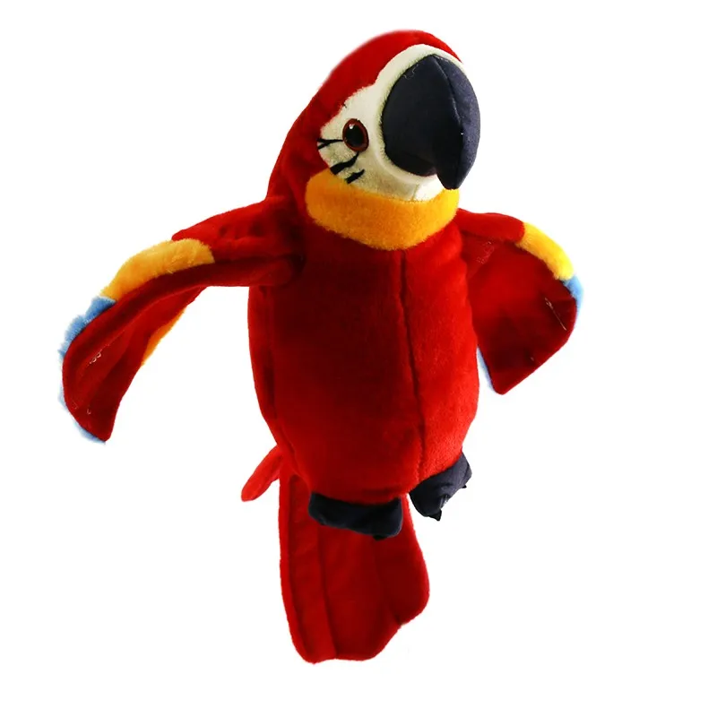 talking parrot plush toy